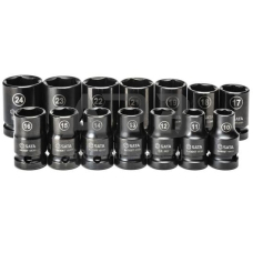 1/2'' Smūginių galvučių rinkinys (10-24mm)(14vnt)(plonasienės)