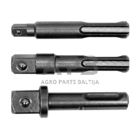 1/4"+3/8"+1/2" Adapterių SDS+  rinkinys 3vnt.