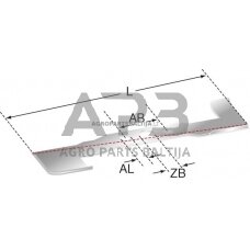 Peilis Mcculloch 524 mm LM5553CD3, LM6053CDE, LM6053SD