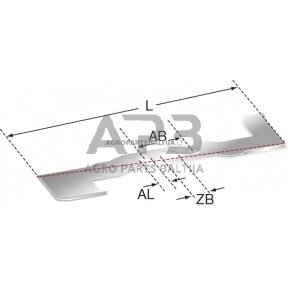 Peilis Simplicity 518,5 mm kairinis pjaunamosios plotis 40 (102 cm)