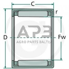 Adatinis guolis FAG HK-5024-2RS