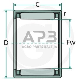 Adatinis guolis FAG HK-0810 1