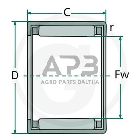 Adatinis guolis FAG HK-2526