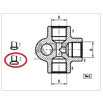 Adapteris M10x1 Valeo 9910065 2