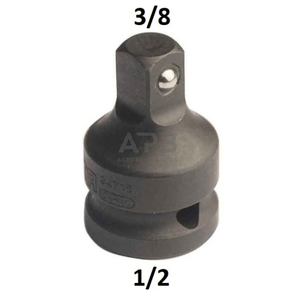 Adapteris smūginis 1/2"(F) - 3/8"(M)