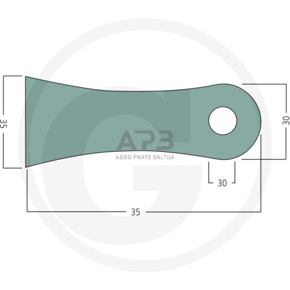 Aeravimo peiliai Cramer 89 mm Cara 60, 9952036 42 vnt. 1