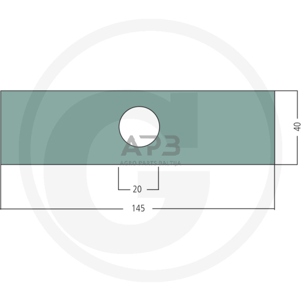 Aeravimo peilis Cooper 145 mm S 383, S 390, 90710140 1