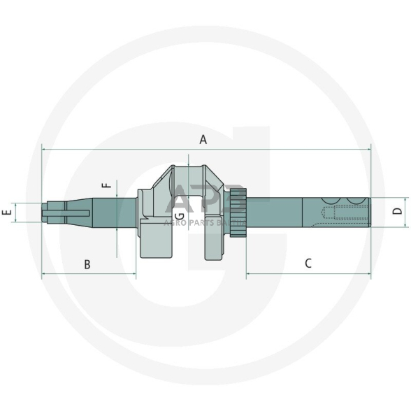 Alkūninis velenas su švaistikliu ir stūmokliu Briggs & Stratton 593917, 127700, 127800, 128800, 129700, 129800, 12F700, 12F800, 12G700, 12G800, 12H700, 12H800, 12J800, 12V800 1