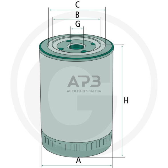 Alyvos filtras Kubota 1000001011, SP4014, W811/80 1