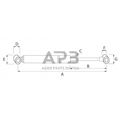 Muelle neumatico, maletero/compartimento de carga (STABILUS): 023581 :  STABILUS: : Coche y moto