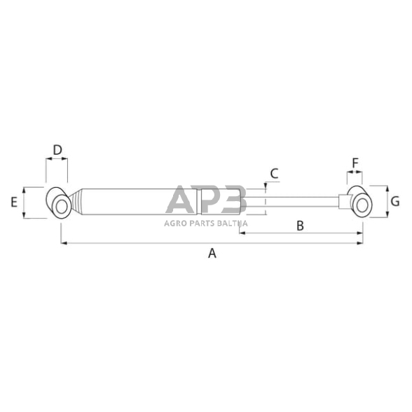 Amortizatorius stabdžių mechanizmo AL-KO 1204577 1