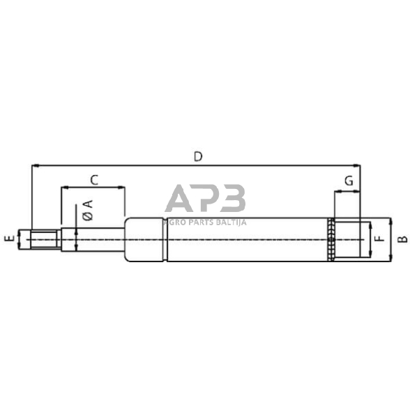 Amortizatorius stabdžių mechanizmo AL-KO 87001113 2