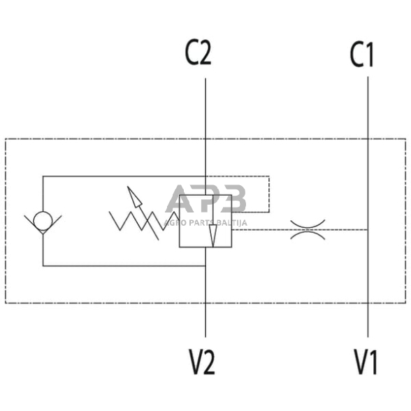 Apkrovos valdymo vožtuvas 4 prievadų C056V0412 1