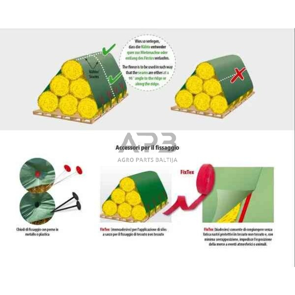 Apsauginis tentas šiaudams ir šienui uždengti 9.8x12.5m PolyTex® DLG 27098125 2