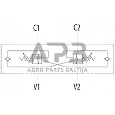 Atbulinis vožtuvas VBCD DE A, G1/2", C056V0432