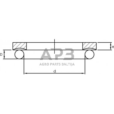 Atsarginis žiedas 110.49 x 5.34 e=1.7 BU11049534 1