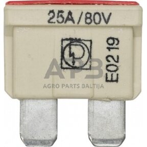 Automobilio saugiklis standartinis 80V, 25A, 19.7mm 10x Hella 8JS711683262