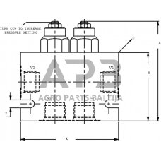 Balansavimo vožtuvas 2X CP4411B0EA451 A12 3/4 , CP4412001