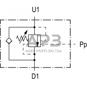 Balansavimo vožtuvas N1116 3/8 G5P4, VOSLP05001ST