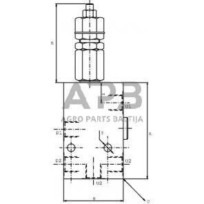 Balansavimo vožtuvas A-06-S-B-3/8" BSP, VOSL05001 3