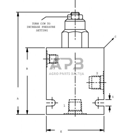 Balansavimo vožtuvas 1X CB10AV2B1E1 A06, CB10AV2B1E1001 4