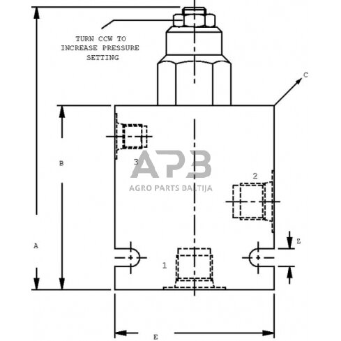 Balansavimo vožtuvas 1X CB10AV2B1E1 A06, CB10AV2B1E1001 5