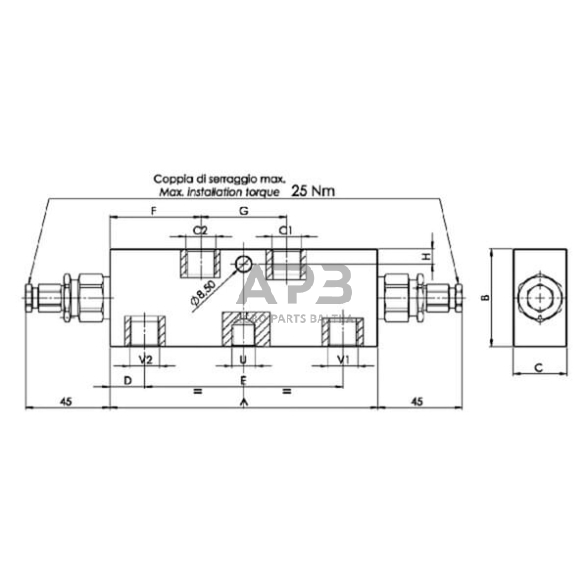 Balansavimo vožtuvas 1/2" , FPOE70D12LA35B 2