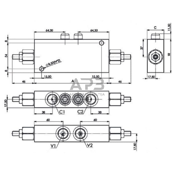 Balansavimo vožtuvas 1/2" , FPOE70D12LA35B 3