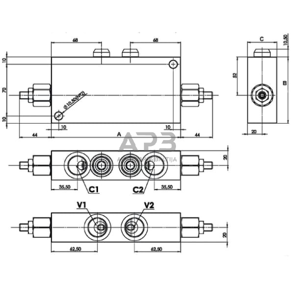 Balansavimo vožtuvas 3/4" , FPOE120D34LA20B 3