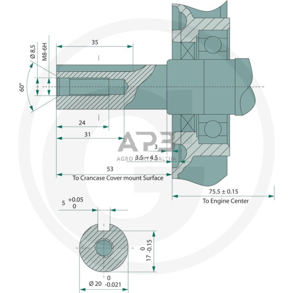 Benzininis variklis Loncin G200F-A 1