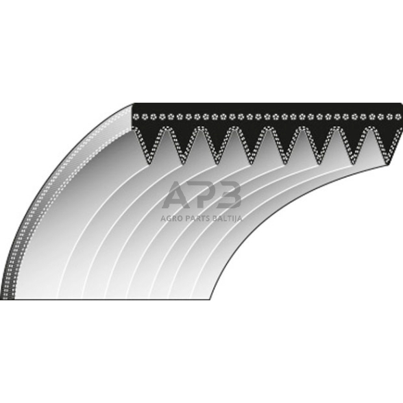 Betono pjaustyklės dantytas diržas Partner K750, K760 14,3x813 mm La