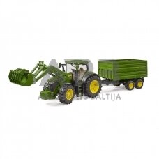 Bruder John Deere traktorius su tandemine priekaba 3155, 03155