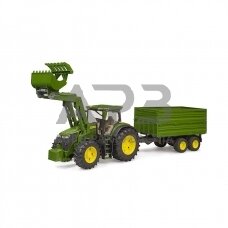 Bruder John Deere traktorius su tandemine priekaba 3155, 03155