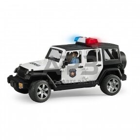 Bruder policijos automobilis Jeep Wrangler Unlimited Rubicon 02526