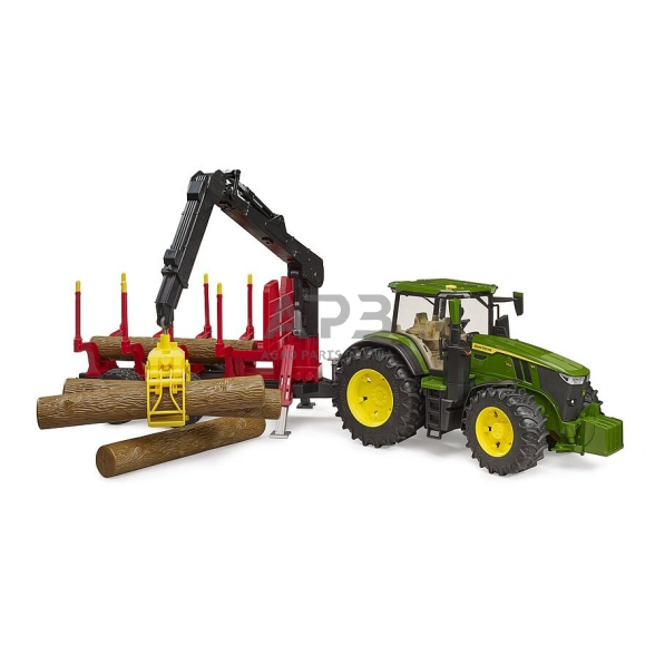 Bruder traktorius su transportavimo priekaba John Deere 7R 350, 3154, 03154 1