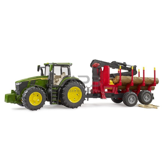 Bruder traktorius su transportavimo priekaba John Deere 7R 350, 3154, 03154 3