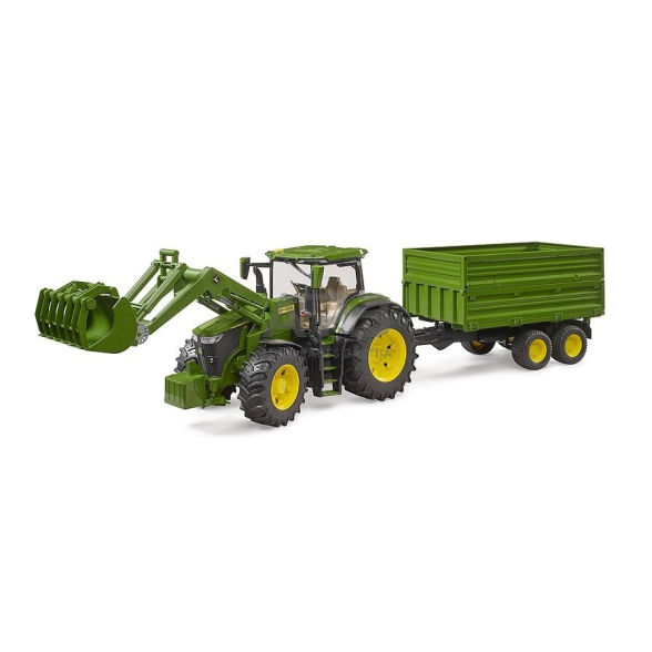 Bruder John Deere traktorius su tandemine priekaba 3155, 03155