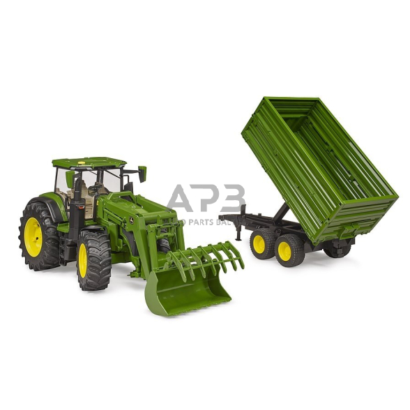 Bruder John Deere traktorius su tandemine priekaba 3155, 03155 2