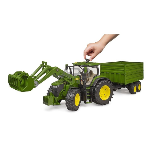 Bruder John Deere traktorius su tandemine priekaba 3155, 03155 3