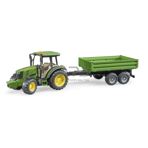 Bruder traktorius John Deere 5115M su priekaba 02108 1