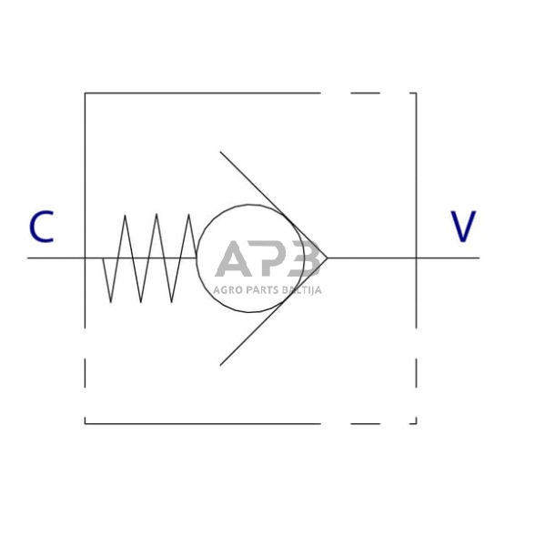 C056V0631 Vožtuvas VU, G1.1/4" - 1 bar, C056V0631 1