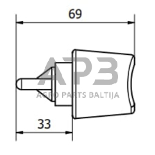 Case IH C42 CA4045 Išorinių durų užraktas kairėje/dešinėje 4