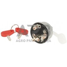 Case IH 1194 SW10009KR Užvedimo jungiklis su raktu, 12/24V, 4 padėtys, 16A, ašmenų gnybtai