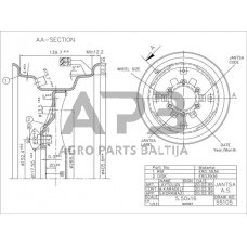 Case IH 1294 071110003 ratlankis 5,50 x 16