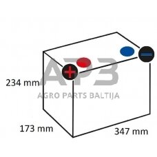 Case IH 2094 610048068A742 Baterija 12V 110Ah 680A Promotive Heavy Duty VARTA