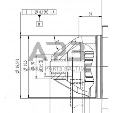 Case IH 2130 Pro MS737 Starteris 12V, 3,2kW, 11 dantų, Mahle