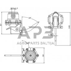 Case IH 2140 Pro 245193000KR Kuro siurblys SLH