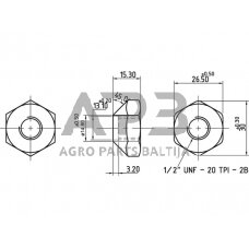 Case IH 275 195490M1N Rato veržlė