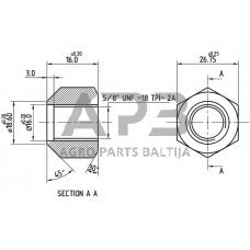 Case IH 3210 3047575R3N rato veržlės Case – IH