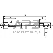 Case IH 4240 VPM1749 Dujinis statramstis 214-405 mm